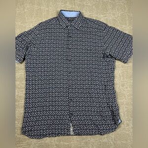 Hammer Made Button Down Short Sleeve Casual Shirt Mens Size M L/16